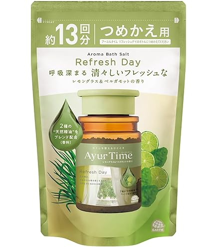 ◆新品・未開封◆アーユルタイム レモングラス &ベルガモット 10袋セット♪ Amazon.co.jp: アーユルタイム リフレッシュデイ バスソルト レモン
